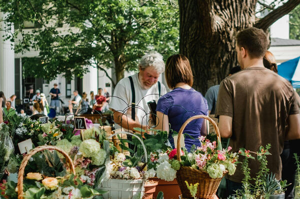 Picture of two drinks from a juice bar.
